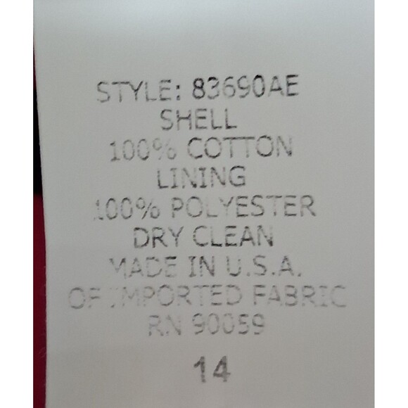 Vintage David's Bridal Dress Halter Pleated Fit & Flare Candy Apple Size 14 - Picture 14 of 14